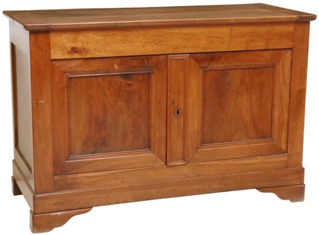 Appraisal: French Louis Philippe period burlwood sideboard mid th c double-door