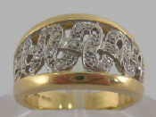 Appraisal: A carat yellow gold dress ring the open work bezel