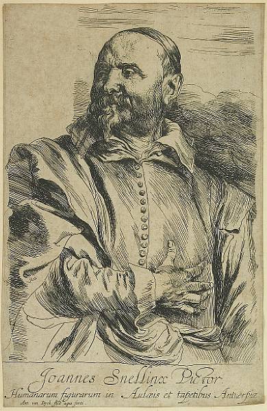 Appraisal: Sir Anthony van Dyck Flemish - Joannes Snellinx Pictor Etching