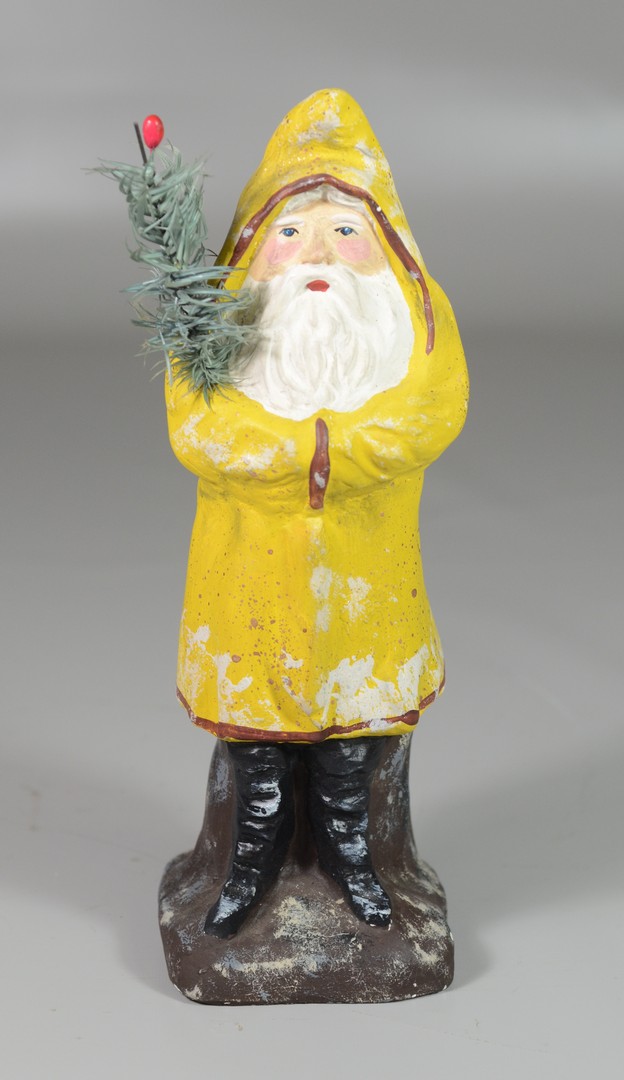 Appraisal: Contemporary Yellow chalk Santa c tall RCA LLC