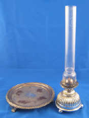 Appraisal: A Mappin and Webb silver plated table oil lamp ht