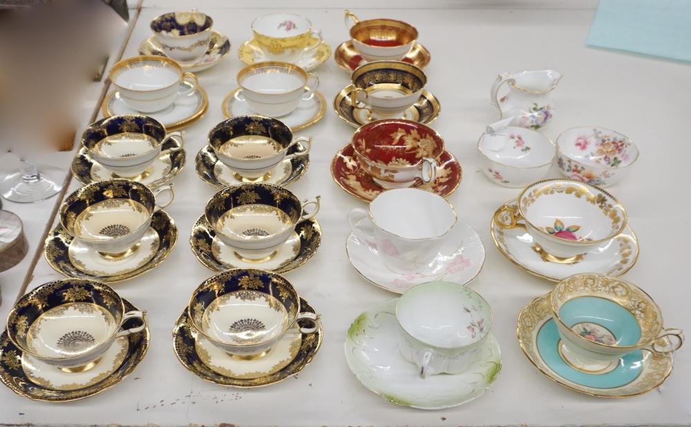 Appraisal: Collection of Assorted Porcelain Teacups and Saucers