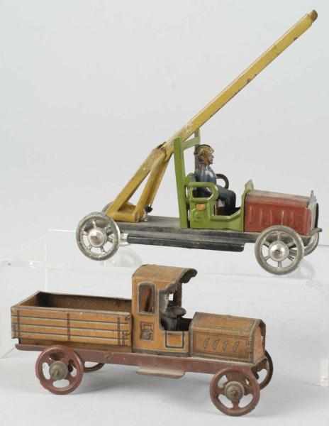 Appraisal: Lot of Tin Litho Vehicle Penny Toys Description German Includes