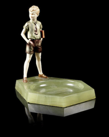 Appraisal: Ferdinand Preiss German - 'Sonny Boy' an Art Deco Cold-Painted