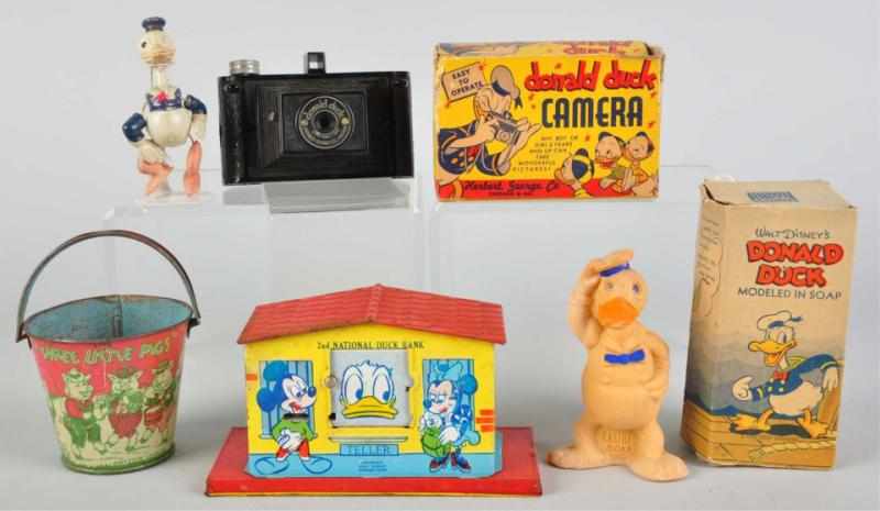 Appraisal: Lot of Walt Disney Character Items Includes one Little Pigs