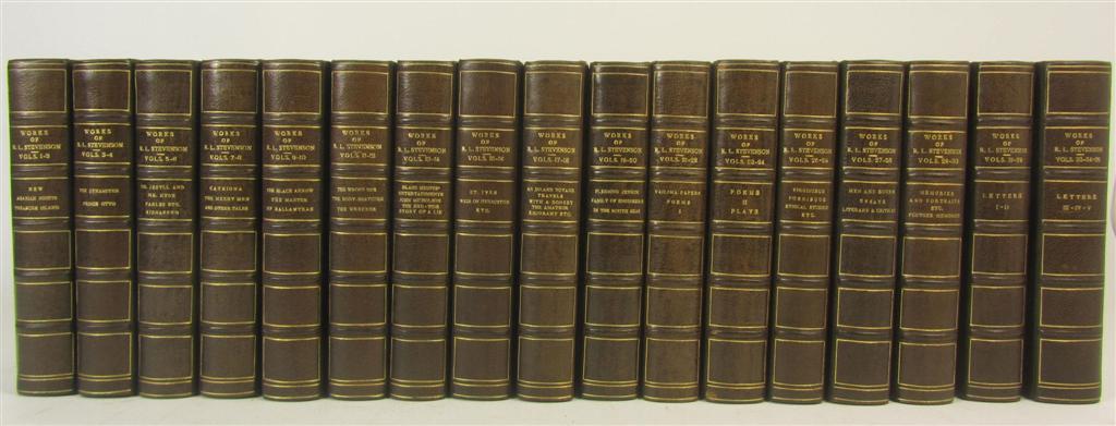 Appraisal: Stevenson R L The works London W Heinemann volumes in