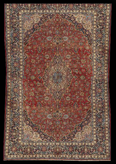 Appraisal: Persian Kashan Carpet ' x '