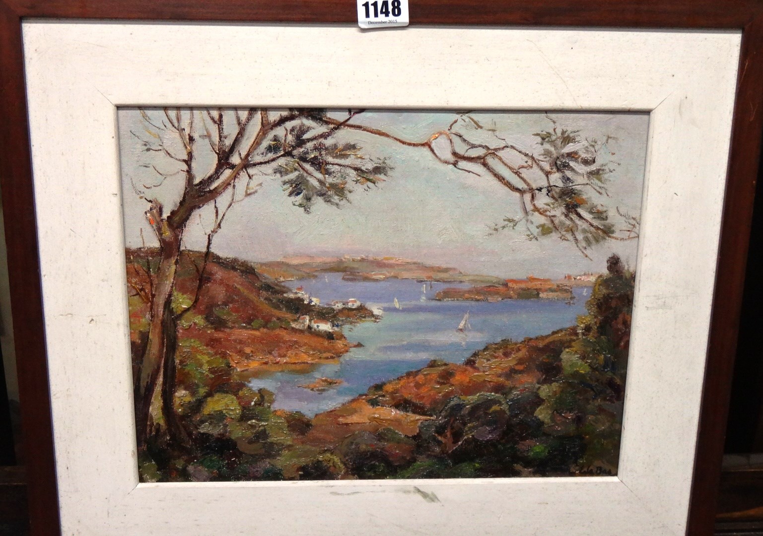 Appraisal: Attributed to Edward le Bas - Mahon Menorca oil on