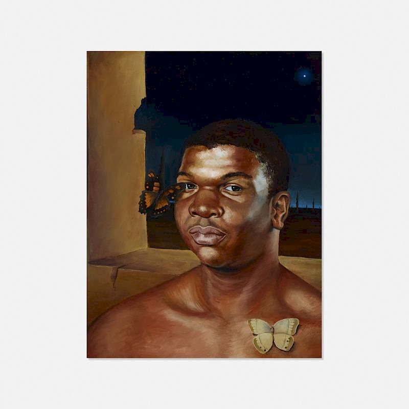 Appraisal: Kehinde Wiley Limbo Series Kehinde Wiley Limbo Series oil on