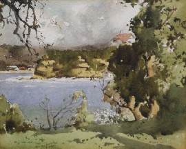 Appraisal: M J MacNally - Port Hacking watercolour signed dated and