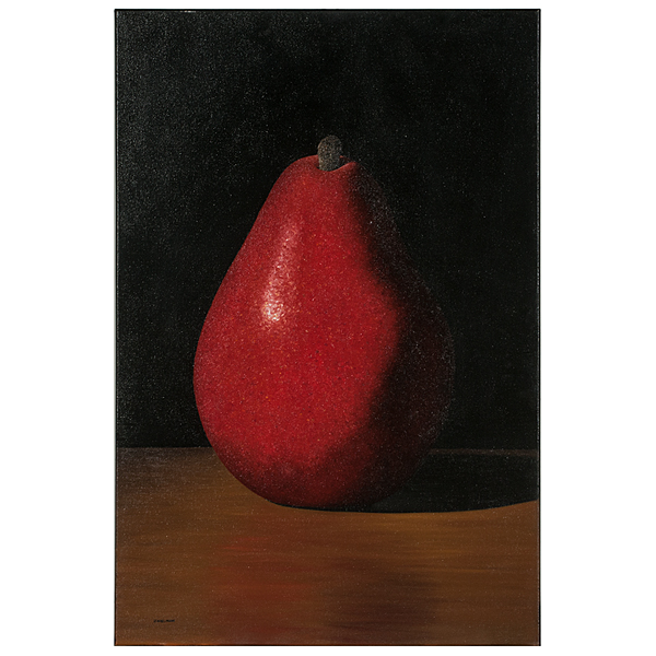 Appraisal: Joanne Helman British b Oil on canvas titled Red Pear