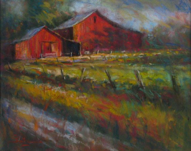 Appraisal: Randall Scott Harden IN Active x Pastel on Textured Paper