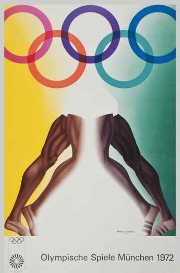 Appraisal: Various Artists Olympische Spiele M nchen eighteen offset lithographic posters