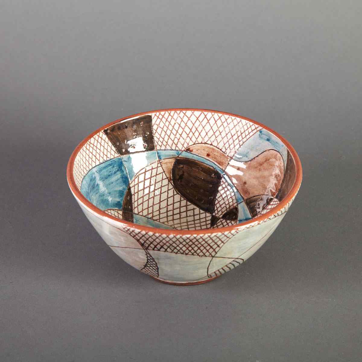 Appraisal: Brooklin Pottery Steep-Sided Bowl Theo and Susan Harlander mid- th