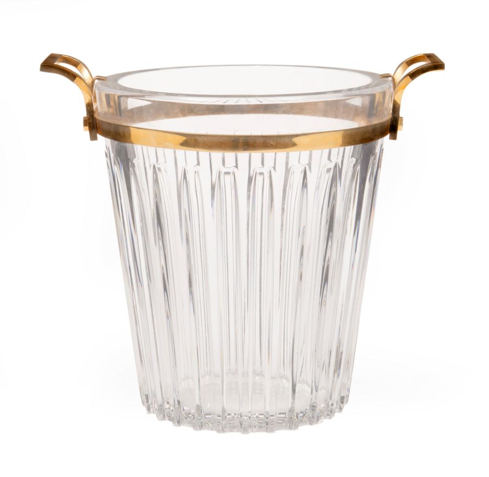 Appraisal: Baccarat Crystal Wine Cooler or Ice Bucket th c base