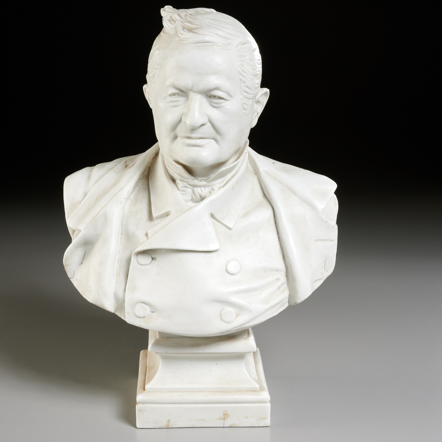 Appraisal: A CARRIER-BELLUSE PARIAN BUST OF ADOLPHE THIERS Adrien-Etienne Carrier-Belluse French