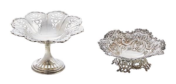 Appraisal: A VICTORIAN SILVER BONBON DISH BY WILLIAM COMYNS LONDON WITH