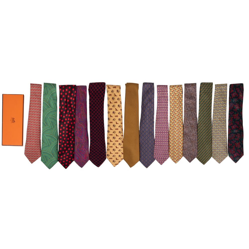 Appraisal: DESIGNER NECKTIE ASSORTMENT items of various sizes and styles marked