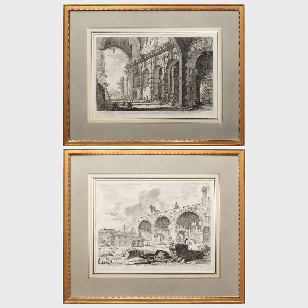 Appraisal: Giovanni Battista Piranesi - Veduta del Piano Superiore and Veduta