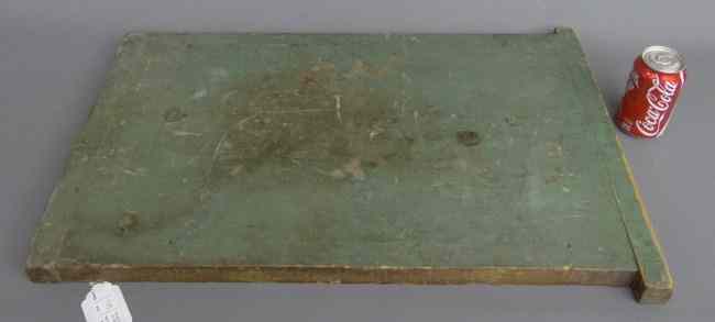 Appraisal: th c breadboard in green paint '' x ''