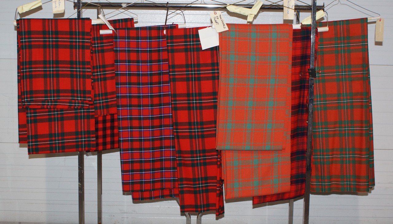 Appraisal: Scottish Textiles to include McGregor traditional tartan McDonald of Sleat