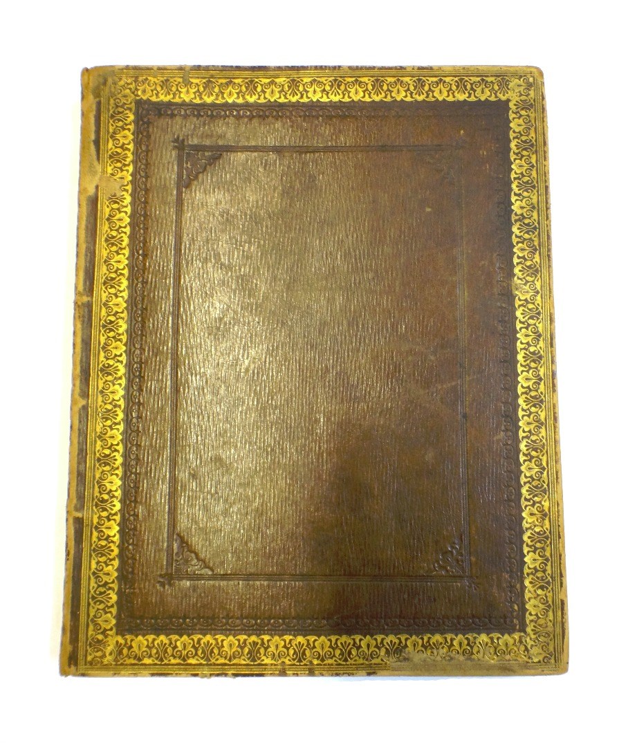 Appraisal: ALBUM - an earlier th cent gilt-morocco album pp used