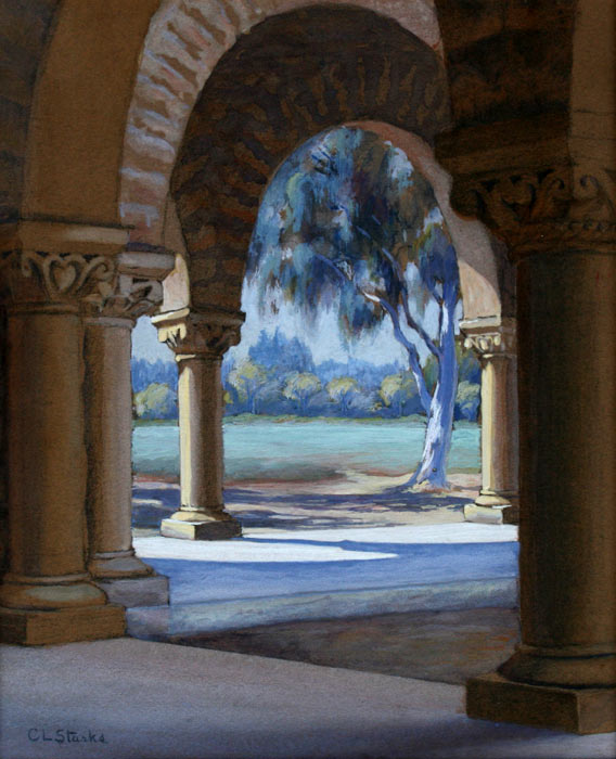 Appraisal: STARKS Chloe Lesley American - Mission San Juan Capistrano Watercolor