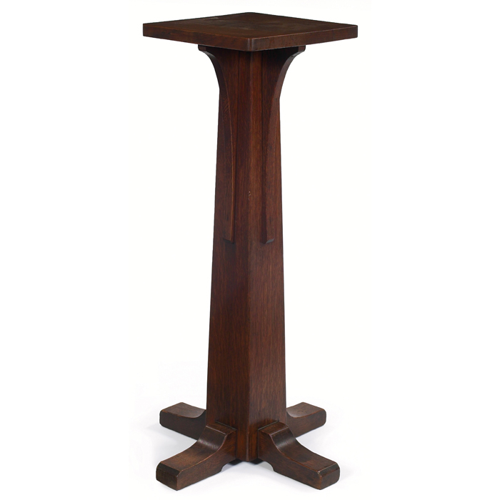 Appraisal: L JG Stickley pedestal