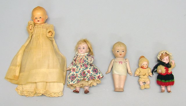 Appraisal: Lot of dolls ' German Candy Baby Nippon with molded