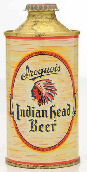 Appraisal: Iroquois Indian Head BEer LP Cone Top Beer Can -