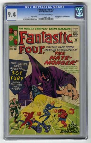 Appraisal: Fantastic Four CGC Marvel Comics Stan Lee story with Jack