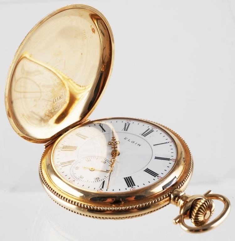 Appraisal: ANTIQUE ELGIN K FATHER TIME POCKET WATCHFather Time Elgin K