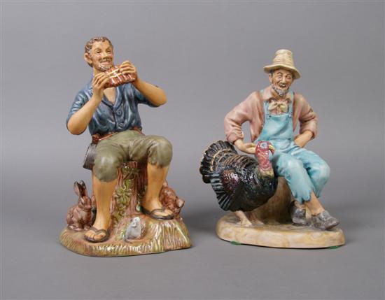 Appraisal: A Group of Two Royal Doulton Porcelain Figures Height of