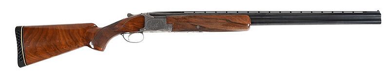 Appraisal: Abercrombie and Fitch Belgian Browning Shotgun superposed configuration gauge serial