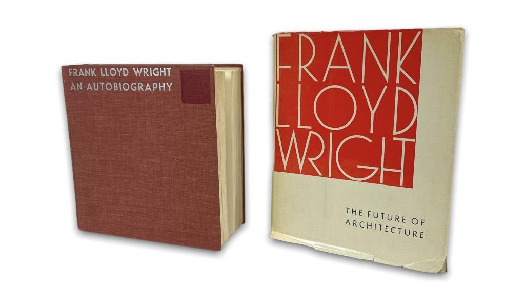 Appraisal: Frank Lloyd Wright Books An Autobiography Copyright Third Printing of