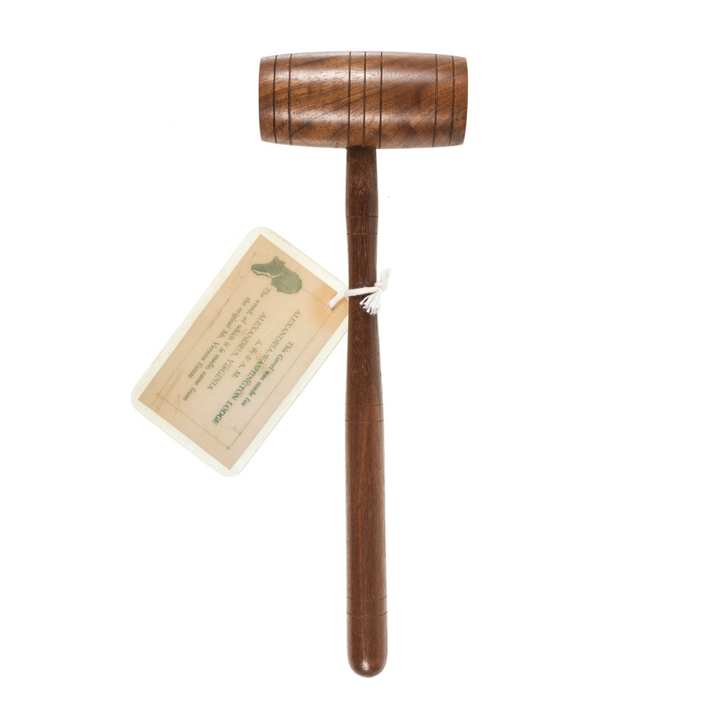 Appraisal: WASHINGTON George - Gavel made from wood from the original