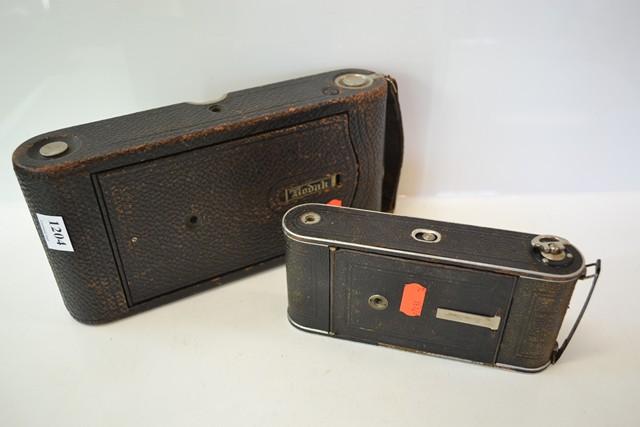 Appraisal: TWO VINTAGE BELLOW CAMERAS INCL ZEISS