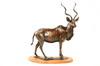 Appraisal: BRONZE SCULPTURE - 'Portrait of Kudu' by Forest Hart contemporary