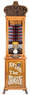 Appraisal: Rajah the Mystic Oracle Cent Oak Floor Model Fortune Telling