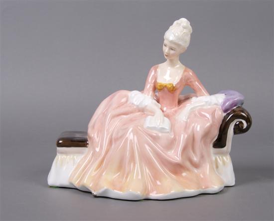 Appraisal: A Royal Doulton Porcelain Figure Width inches