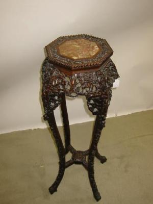 Appraisal: AN ORIENTAL PADOUK WOOD JARDINIERE STAND similar to the previous