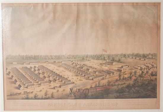 Appraisal: Civil War Camp View E Sachse ''Parole Camp Annapolis Md