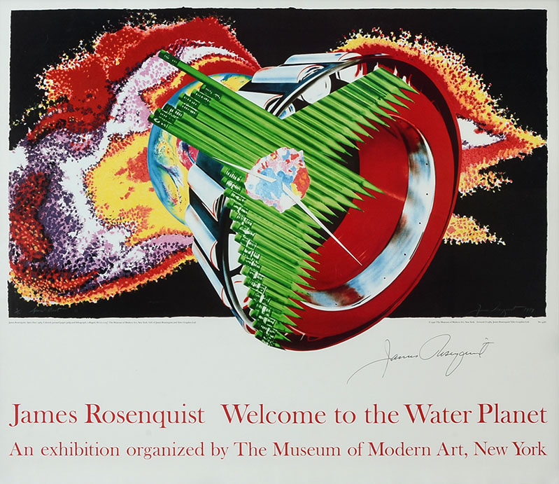 Appraisal: ROSENQUIST SIGNED MUSEUM OF MODERN ART POSTER '' x ''