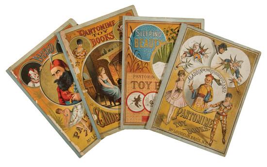 Appraisal: McLOUGHLIN Brothers A Collection of four Pantomime Toy Books Aladdin