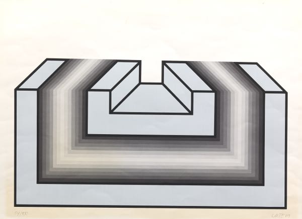 Appraisal: ROLF LAUTE GERMAN - x paper size Geometric form Lithograph