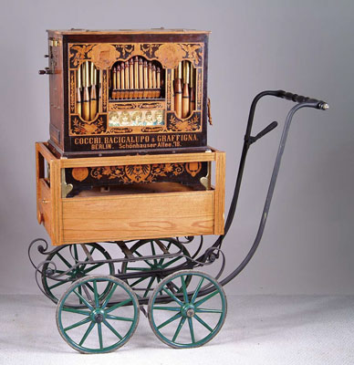 Appraisal: KEY BACIGALUPO CLARITON STREET ORGAN HURDY GURDY This particular monkey