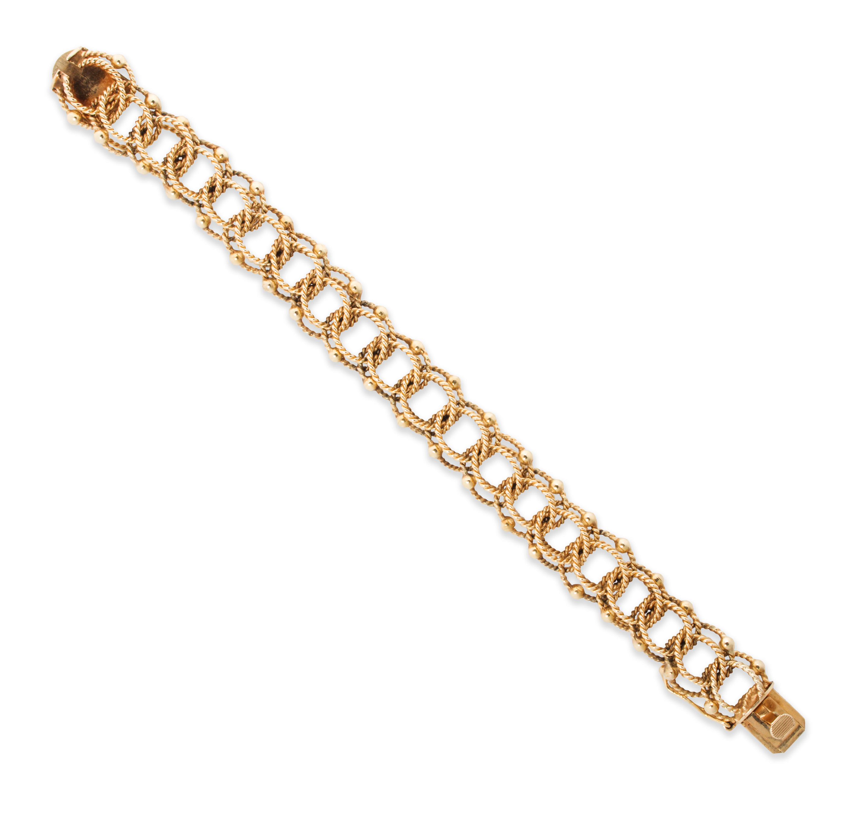 Appraisal: A FOURTEEN KARAT GOLD BRACELET A fourteen karat gold bracelet