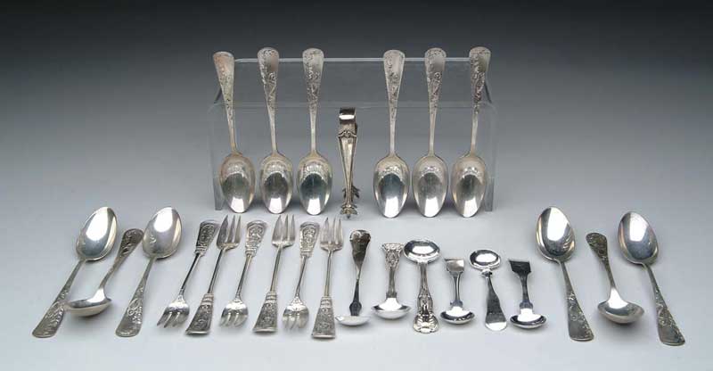 Appraisal: LOT OF STERLING FLATWARE Lot includes Twelve - teaspoons by