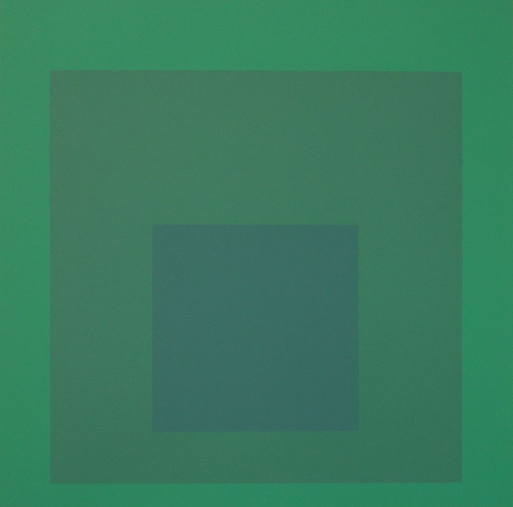 Appraisal: Josef Albers silkscreen in color Josef Albers American - -