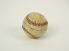 Appraisal: SIGNED BASEBALL - The FIRST baseball pitched by the New